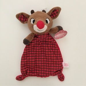 NEW Rudolph the Red Nose Reindeer Lovey Nunu Soft Cuddle Toy